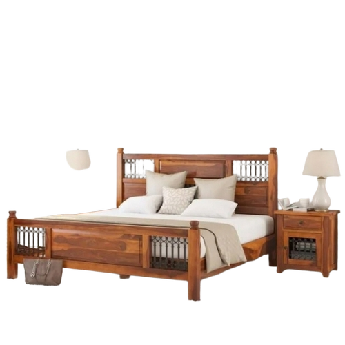 Wooden King Platform Bed