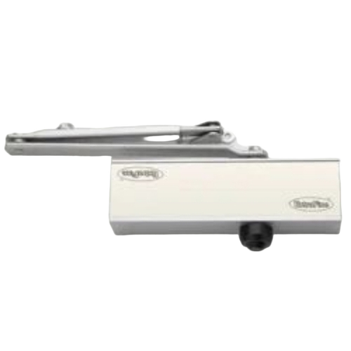 Automatic Door Closer - Stainless Steel Silver | Adjustable Speed Shock Absorbing Rust Resistant Quiet Closing Compact Design
