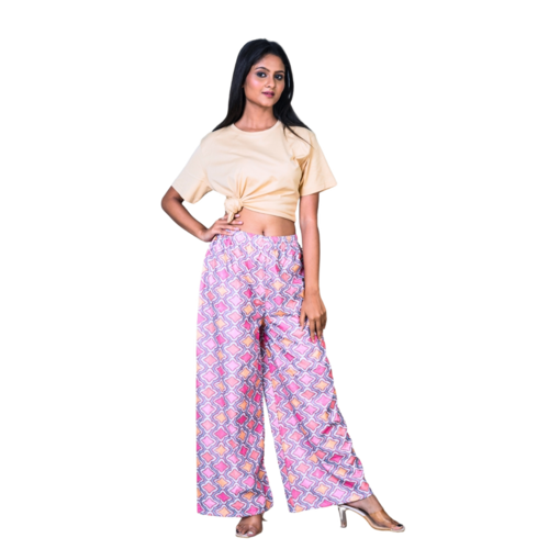 Ladies Printed Radiant Festoon Palazzo - Material: Rayon