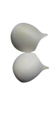 White Triangle Cotton Bra Cups