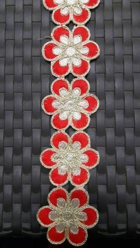 Embroidery Red Lace