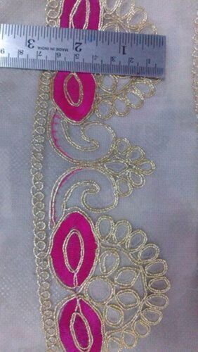 Fancy Embroidery Pink Lace