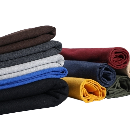 Orange Loop Knitted Fabric