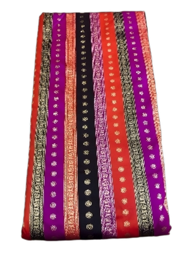 Silk Brocade Fabric - Color: Multi