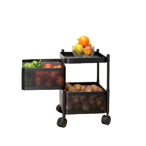 Rotating Trolley (Square) 3 Tier