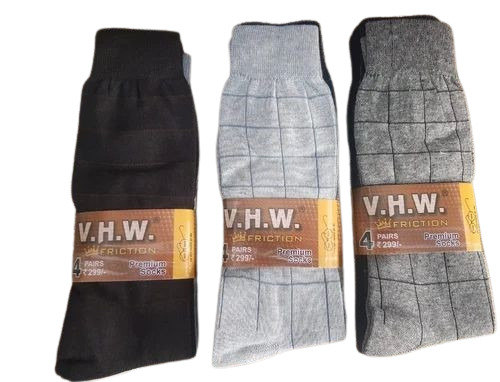 Men Check Long Socks - Age Group: Adults
