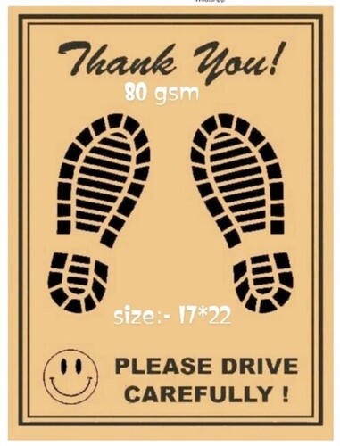 Brown Disposable Car Paper Mats