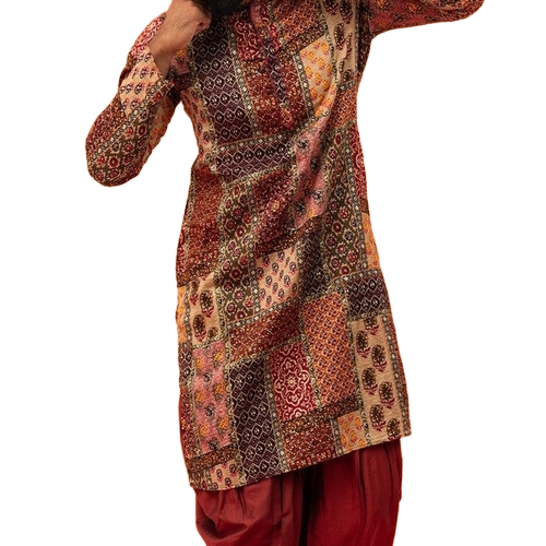 Mens Printed Kurta