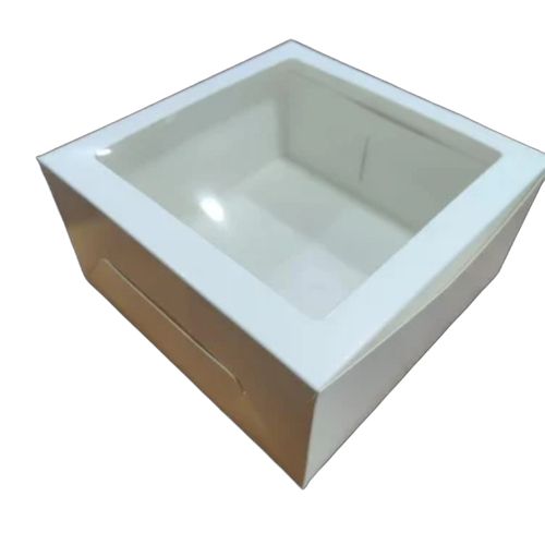 White Window Cake Box