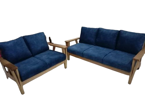 Blue Wooden Sofa Set