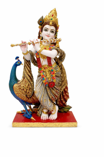 Krishna Statue - Color: Multicolor