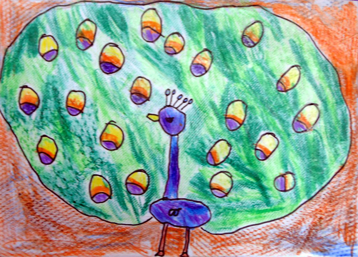 Traditional Peacock Hand Painting