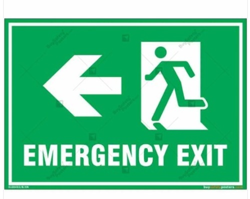 Emergency Exit Sign Board