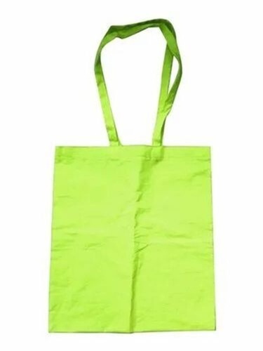Green Plain Cotton Carry Bag