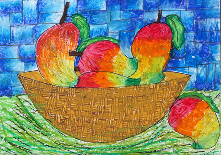Mango Hand Painting (Colours Of National Symbols 2017 B 329)