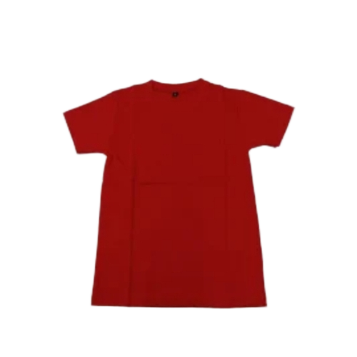 Plain T Shirt - Cotton Fabric, Customized Size, Solid Color, O-Neck, Short Sleeves, Breathable, Comfortable Fit, Durable Stitching