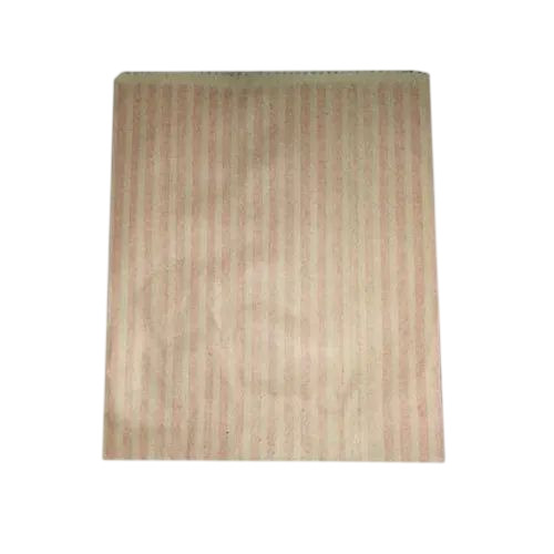 Stripped Kraft Paper Pouch - Color: Brown