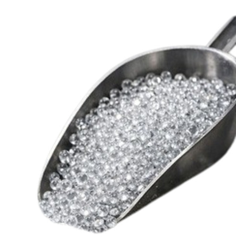 Abrasive Glass Beads - Beads Colour: White