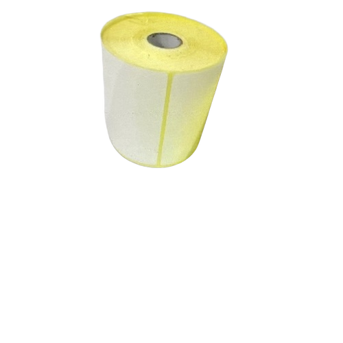 Portable Dt Roll 4x6 Inch 400 Labels Yellow Colour - Paper, 4x6 Inch, Yellow, Direct Thermal Print, Strong Adhesive, Smudge Free, Easy Peel