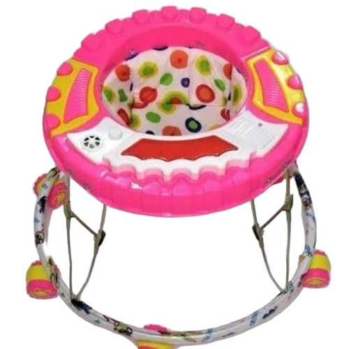 1.5 Feet Plastic,Steel Color Coated Baby Walker, 6
