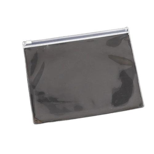 Pvc Slider Zip Pouch - Color: Transparent