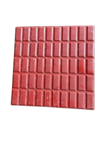 1 Feet Red Checkered Cement Tiles - Design: Standard