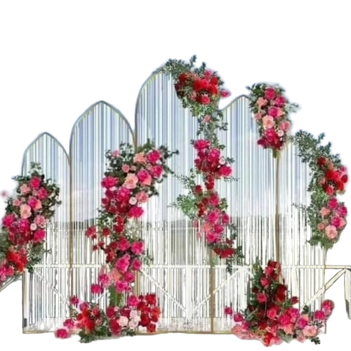 Iron White Event Backdrop