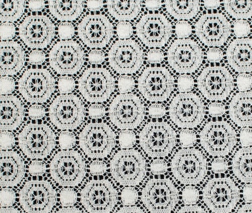 White Crochet Fabric