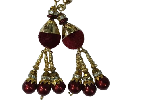 Multicolor Fancy Velvet Latkan - Custom Size, Multi Color | Light Weight, Smooth Finish, Alluring Design