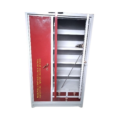 Three Door Steel Almirah - Furniture Type: Cupboard