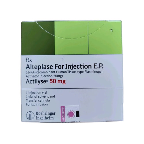 Actilyse Alteplase Injection 50 Mg - Enzyme Types: Enzyme Preparations