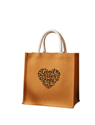 Jute Lunch And Gift Bag - Color: Orange