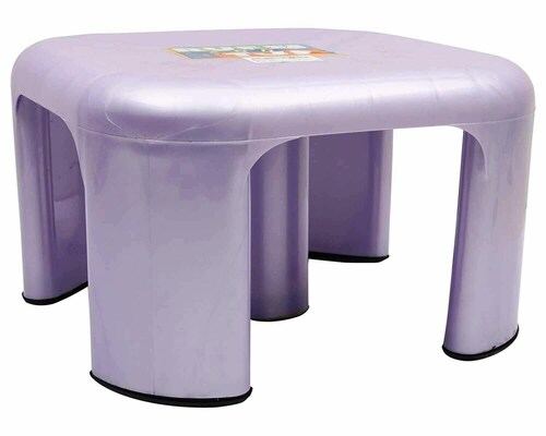 Plastic Bathroom Stool - Color: Purple