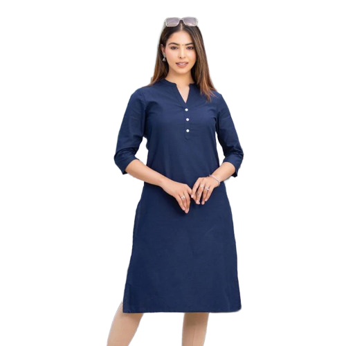 Ladies Cotton Kurti - Design: Classicindian