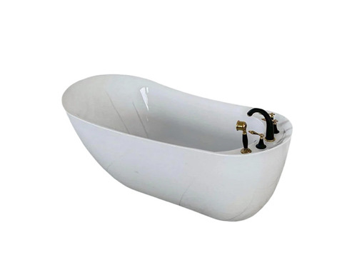 White Ceramic Bathtub