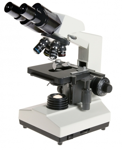 Binocular Laboratory Microscope - Color: Black
