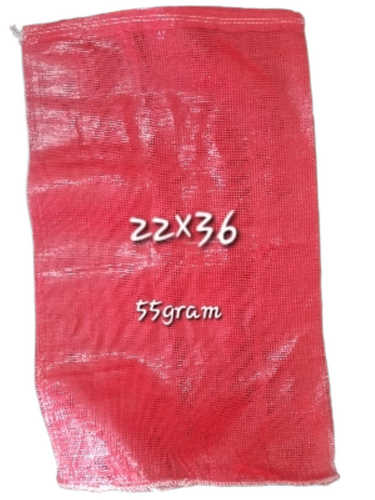 Leno Mesh Bags - Color: Red