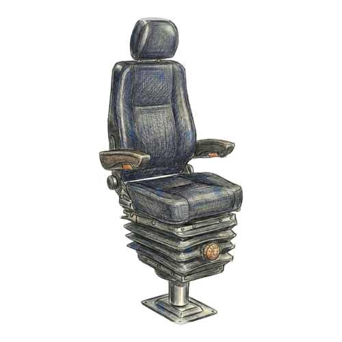 Mechanical Suspension Railway Operator Seat