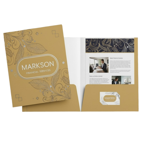 Office File Folders With Double Pocket - Material: 300 Gsm Recycle Paper