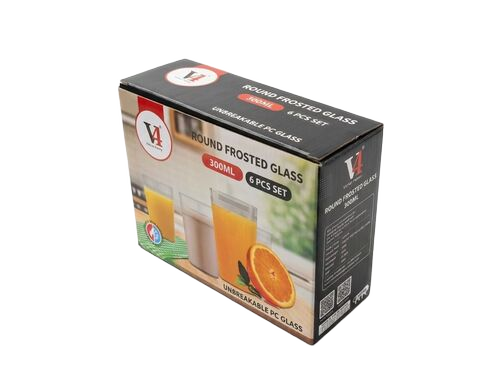 Round Frosted Glass 300ml