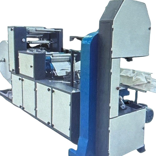 Single Phase Paper Napkin Making Machine - Color: White