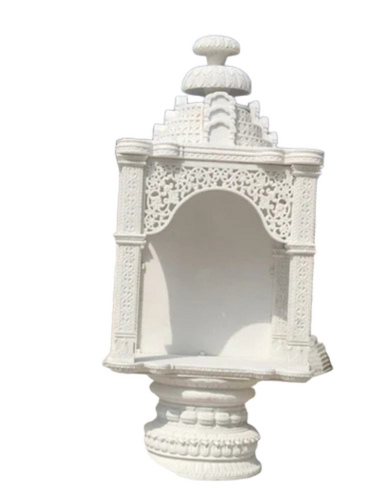 6 Feet White Marble Temple - Features: Durable