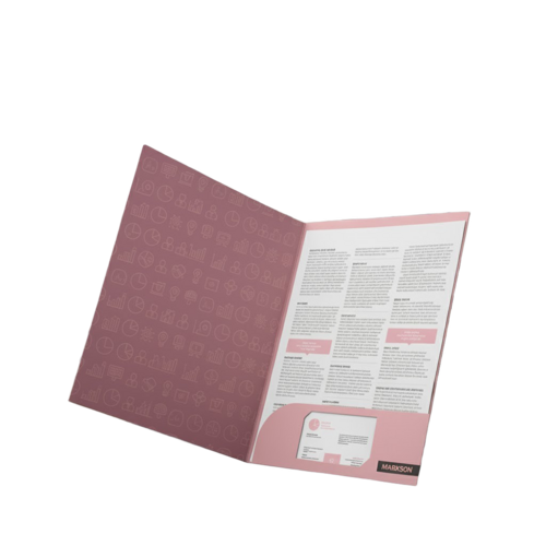Corporate File Folders With Single Pocket - Application: For Business Use