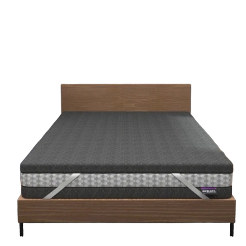 Gray Orthopedic Mattress Topper With High Density Foam