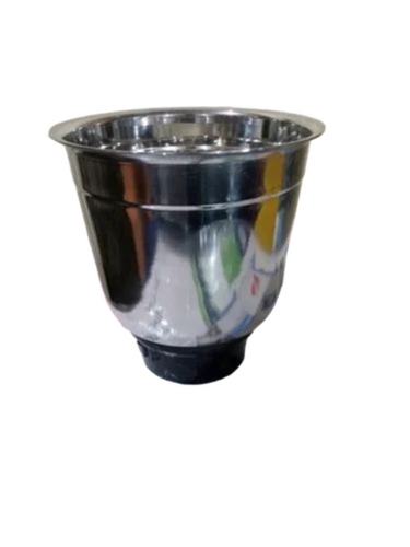 Large Mixer Jar - Stainless Steel, Silver, 4 Blades | For Mixer Use