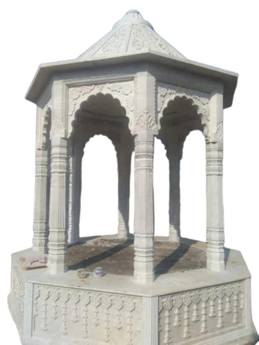 Polished White Marble Temple - Features: Durable
