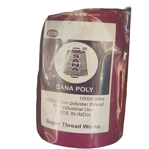 Brown Poly Thread - Color: Red