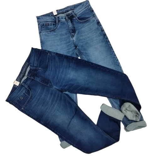 Knitted Denim Jeans 