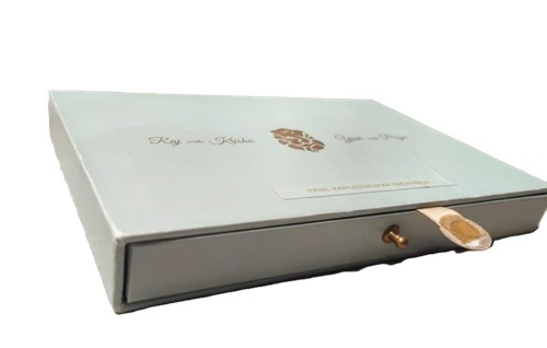 Cardboard Wedding Invite Cards With Box