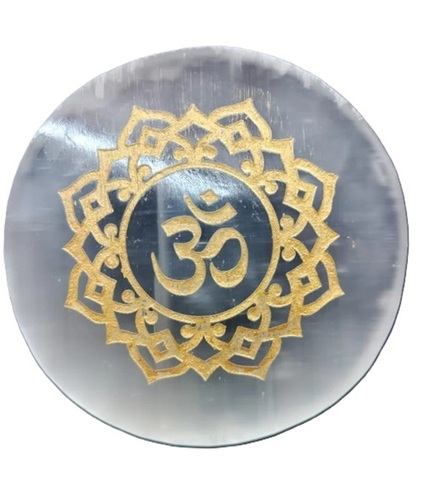 Crystal With Om Symbol